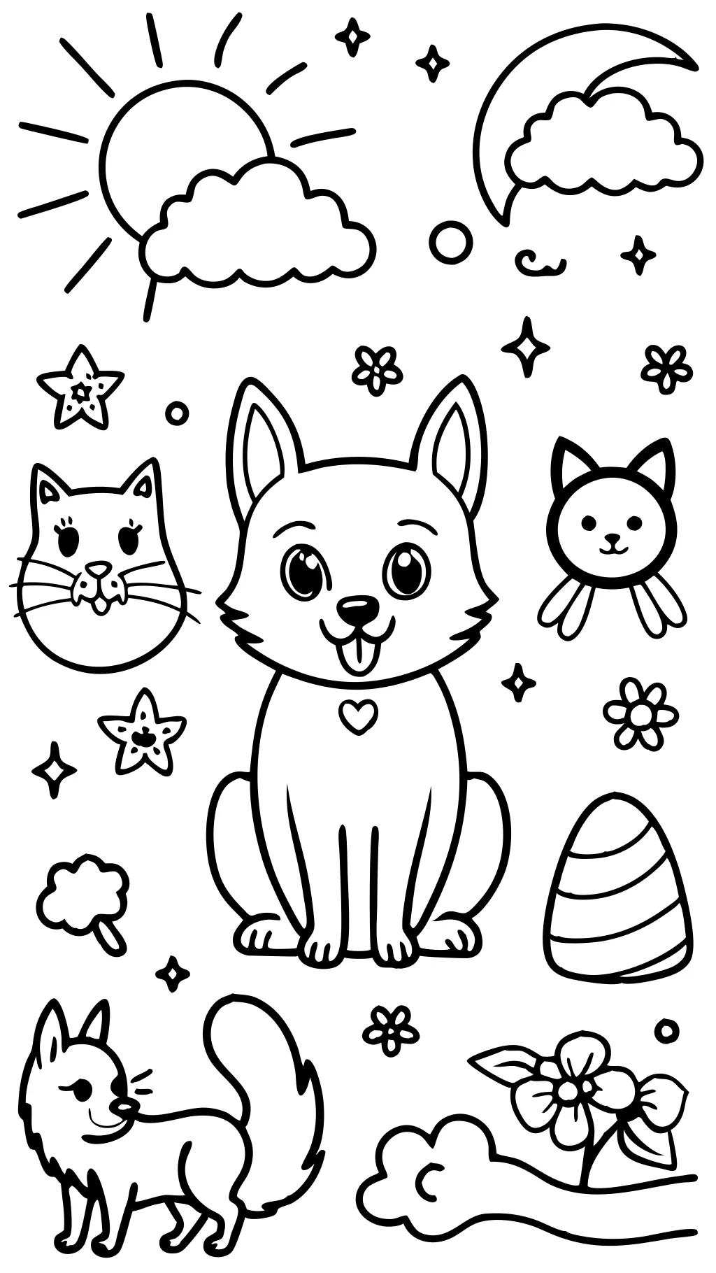 coloring pages for pets